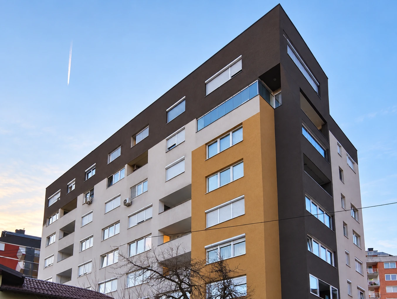 Residential building and garages, Sarajevo, Bosnia and Herzegovina